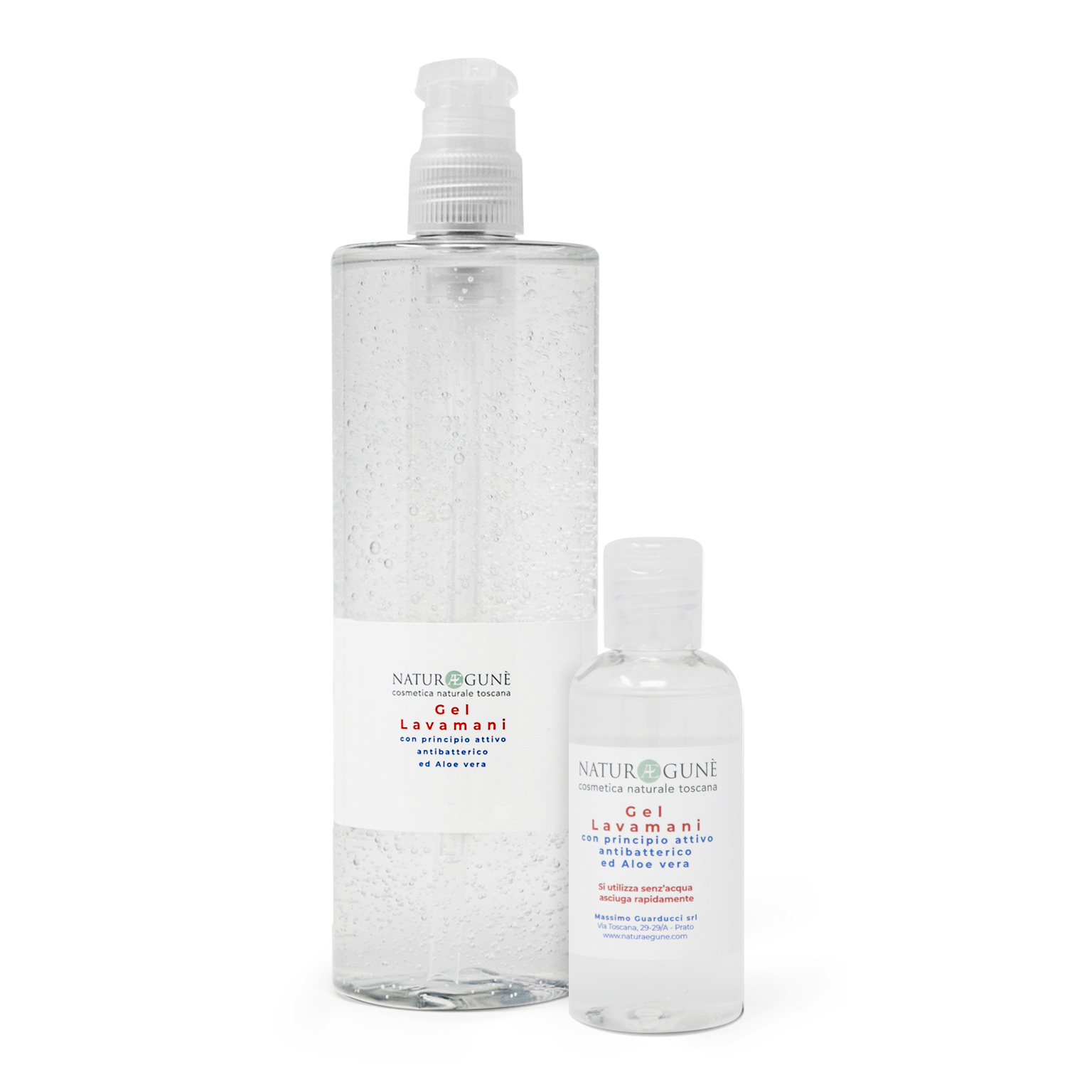 Lavamani Gel con principio attivo antibatterico ed Aloe vera