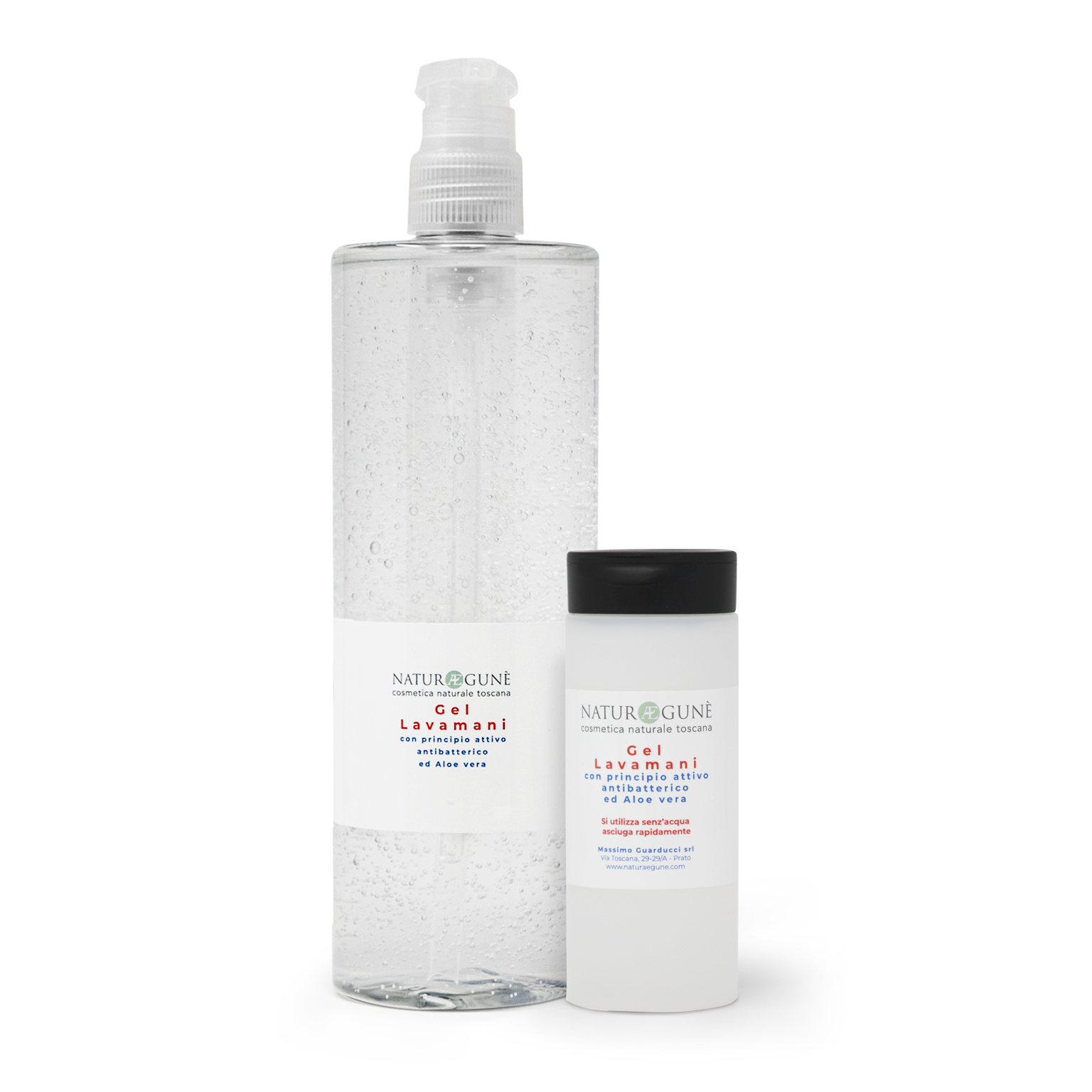 Lavamani Gel con principio attivo antibatterico ed Aloe vera